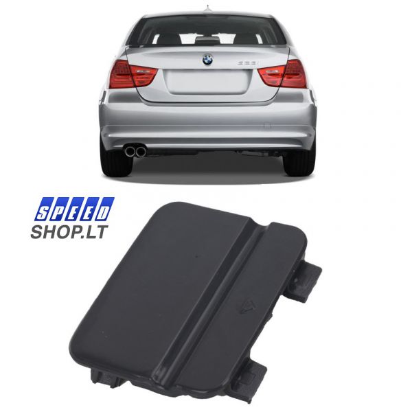 BMW 3 (E90) LCI galinio bamperio tempimo kilpos dangtelis